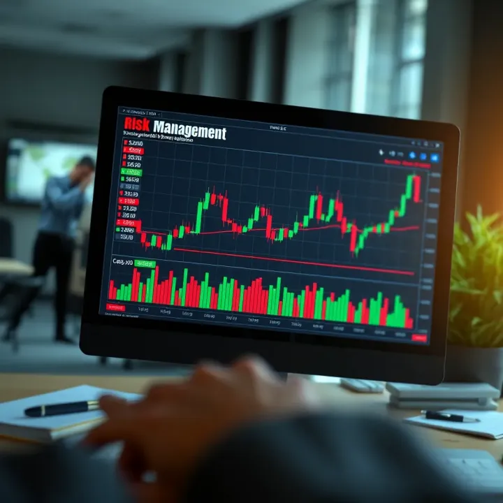 Chart illustrating risk management techniques for binary options