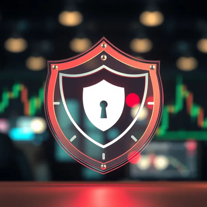 Safe and secure shield icon symbolizing protection and regulation in online trading for Kenyan market