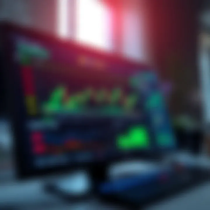 Dashboard interface showing binary trading options and market trends on a digital platform