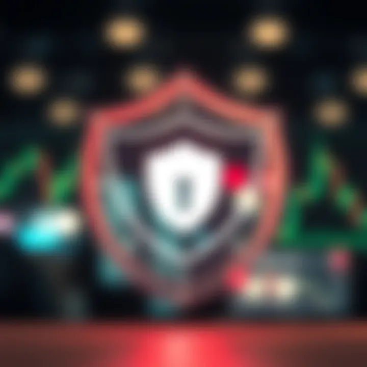 Safe and secure shield icon symbolizing protection and regulation in online trading for Kenyan market
