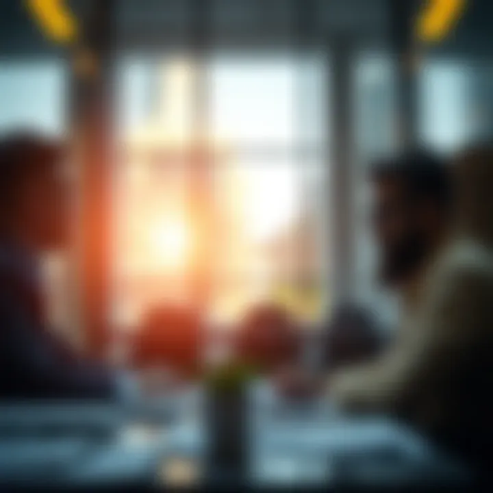 Conceptual graphic showing a business leadership team fostering a positive risk culture within the organization