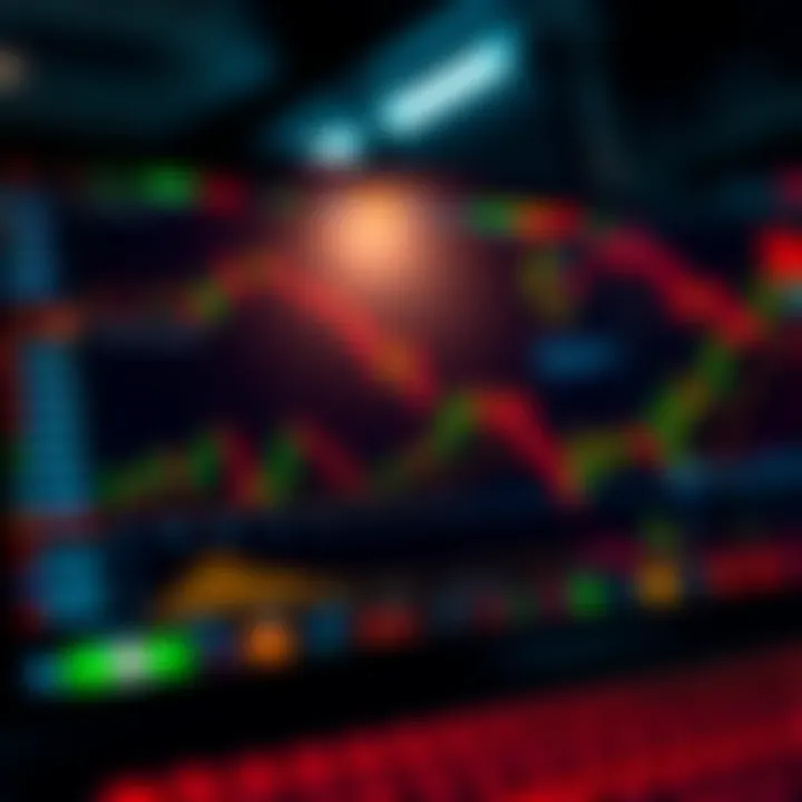 Digital dashboard showing forex trading platform tools and fee structures