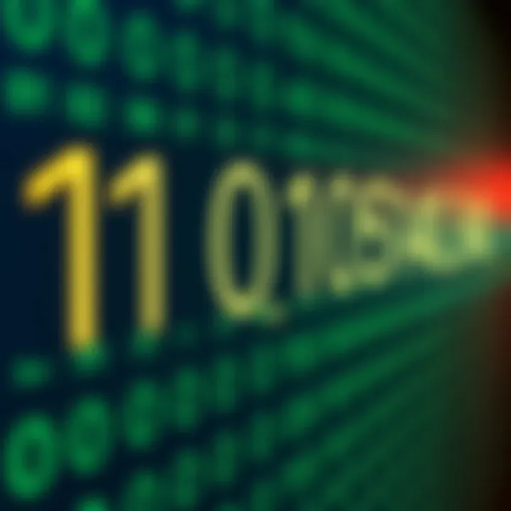 Illustration showing binary digits aligned with their positional values in base two