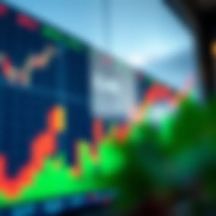 Graph showing upward trend in forex market analysis
