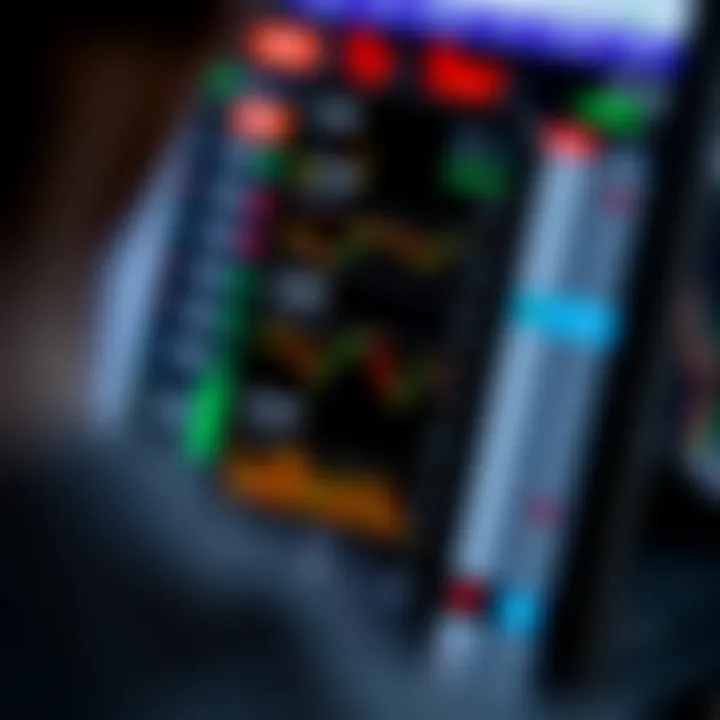 Mobile phone screen displaying various forex trading charts and currency pairs relevant to Kenyan market