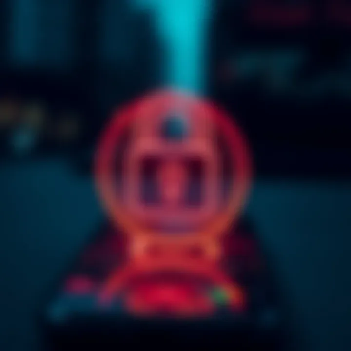 Secure digital lock symbol overlaid on a smartphone to represent mobile forex trading security measures