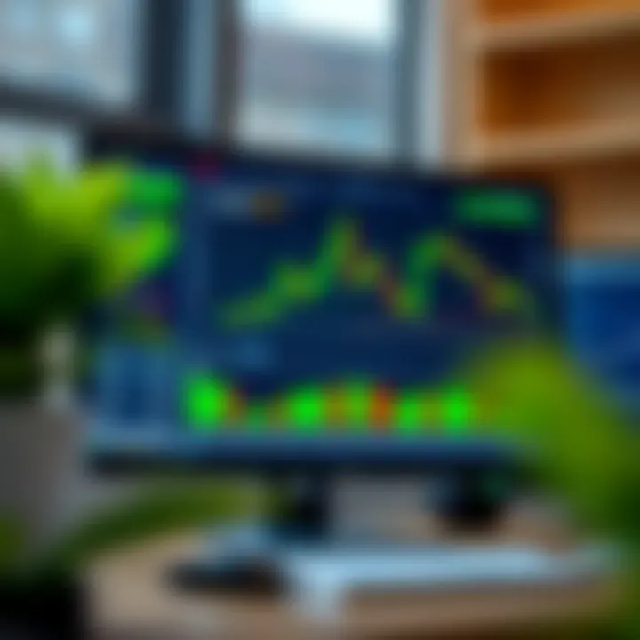 Forex Trading Analytics and Charts for Kenyan Traders Illustration of forex trading charts and analytics on a computer screen for Kenyan traders