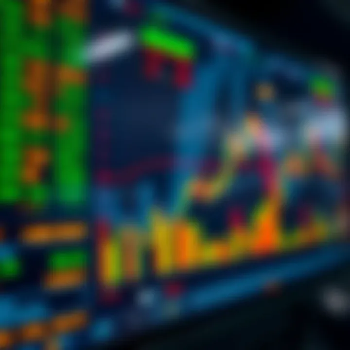 Digital screen displaying global currency exchange rates and forex charts