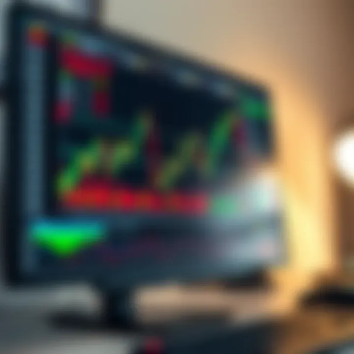 Essential Tools and Strategies for Forex Trading in Kenya Graph showing currency trends alongside trading tools like charts and indicators on a computer screen