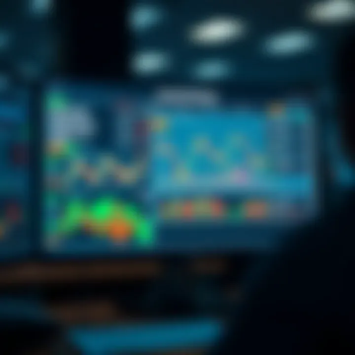 Diagram showing automated trading software interacting with binary options market on a computer screen