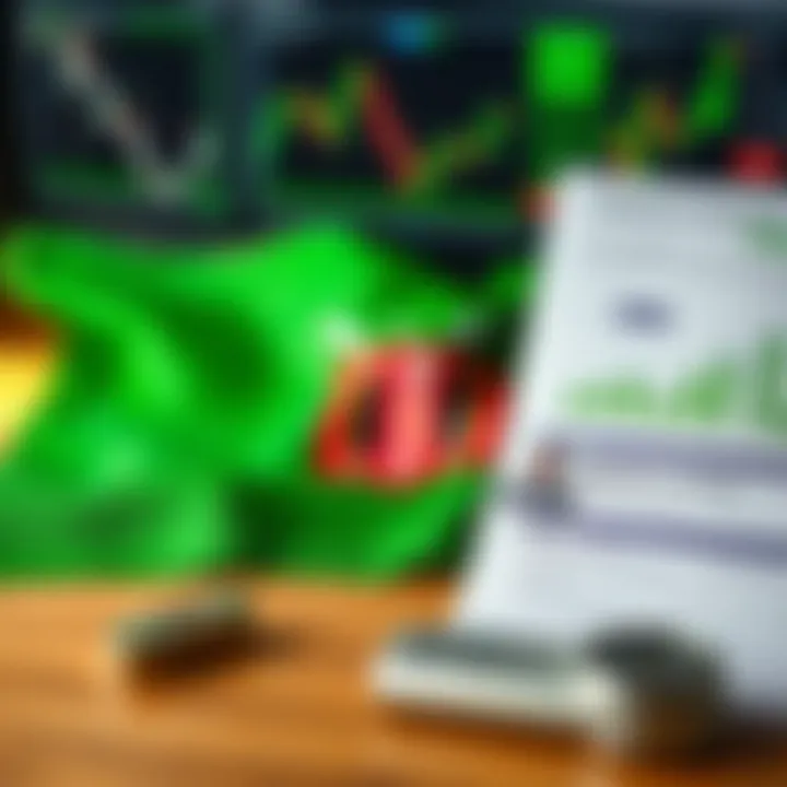 Illustration of a Kenyan flag beside financial charts and a regulatory compliance document