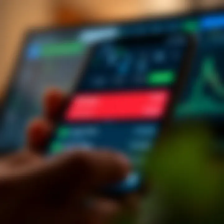 Digital wallet interface displaying M-Pesa payment options integrated with a forex trading account