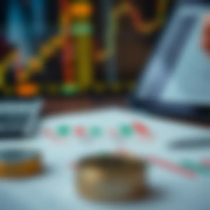 Diagram illustrating profit and loss calculation in forex trading with risk management indicators