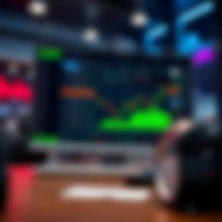 User interface displaying binary options trading platform with automated bot settings