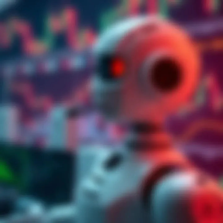 Visual representation of different types of forex trading bots with icons illustrating algorithmic, signal-based, and fully automated bot categories