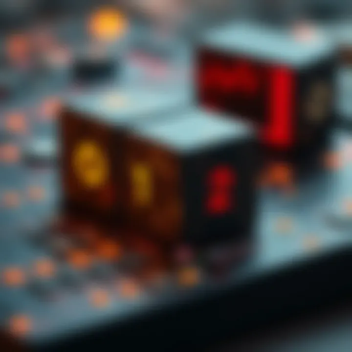 Visualization showing various applications of binary blocks in computing and data processing