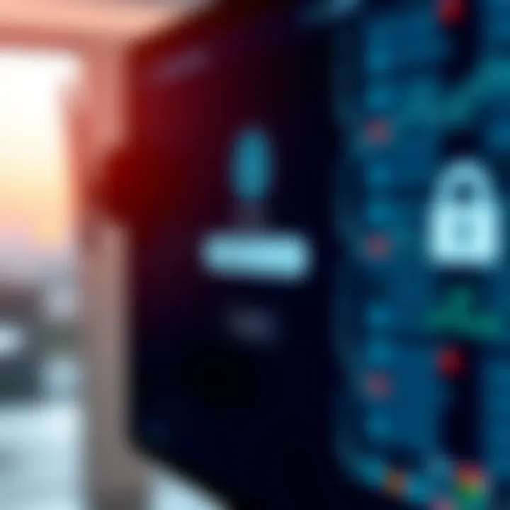 Secure login screen of a binary options trading platform with password field and security icons