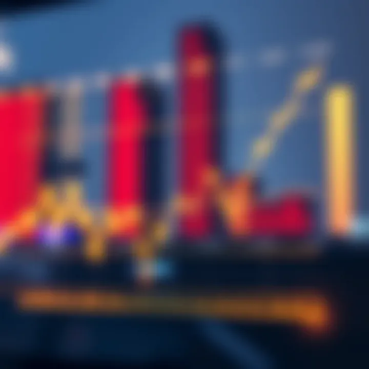 Graph showing upward and downward trends representing binary options trading in Kenya