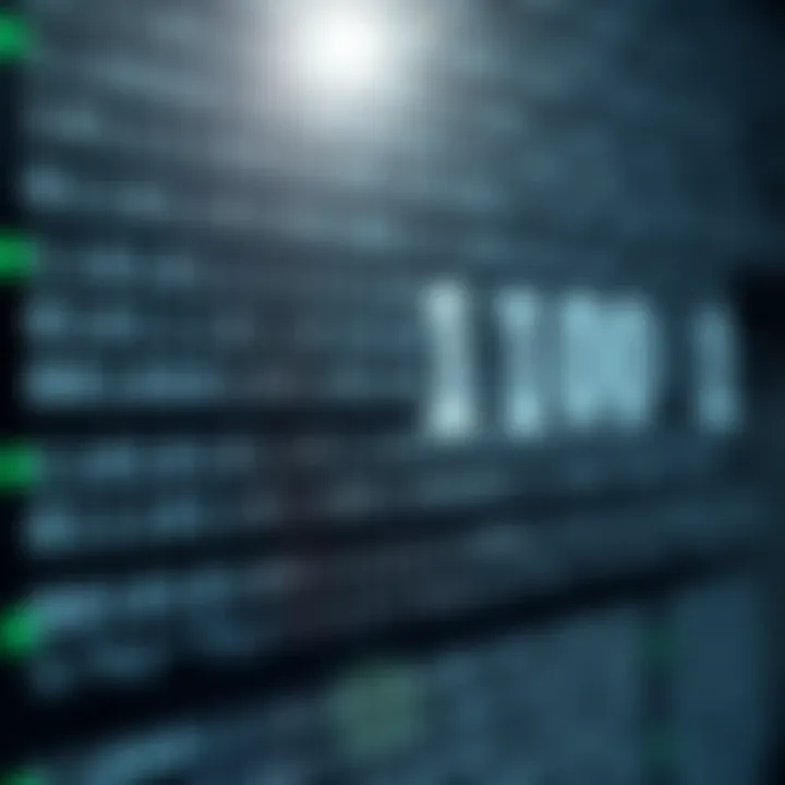 Diagram showing the binary code representation with corresponding ASCII characters