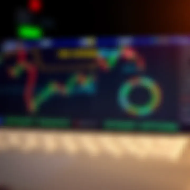 Illustration showing comparison of forex trading charts and binary options payout diagram