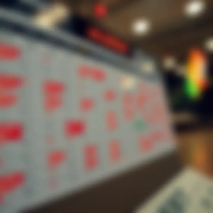 Chart displaying various economic indicators and their scheduled release dates on a calendar