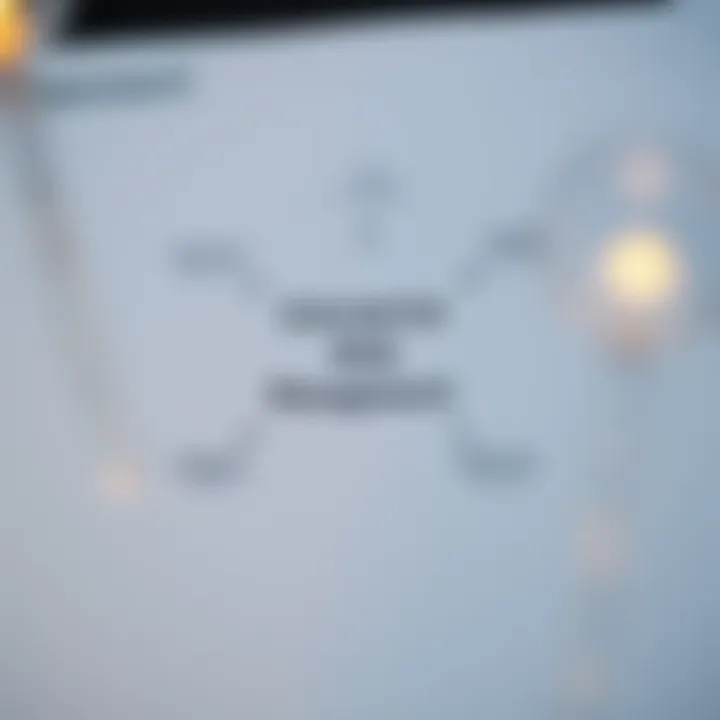 Diagram illustrating the components of enterprise risk management including risk identification, assessment, mitigation, and monitoring