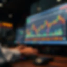 How Forex Trading Bots Analyze Data and Execute Trades Conceptual diagram showing the operation of a forex trading bot analyzing market data and executing trades automatically