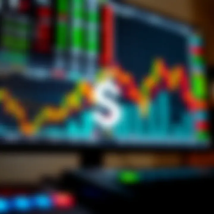Illustration of forex trading platform displaying charts and market data with Kenyan shilling symbol