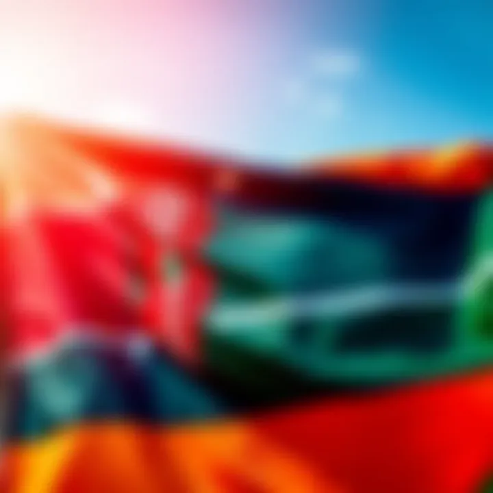 Colorful Kenyan flag with a rainbow overlay symbolizing diversity and inclusion in gender identities