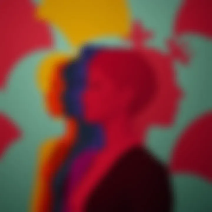 Colorful abstract shapes representing diverse gender expressions and identities
