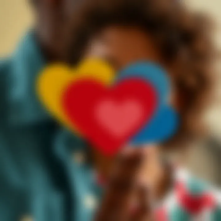 Visualizing Non-Binary Experiences of Attraction Illustration showing various forms of attraction represented by colorful heart shapes intertwined