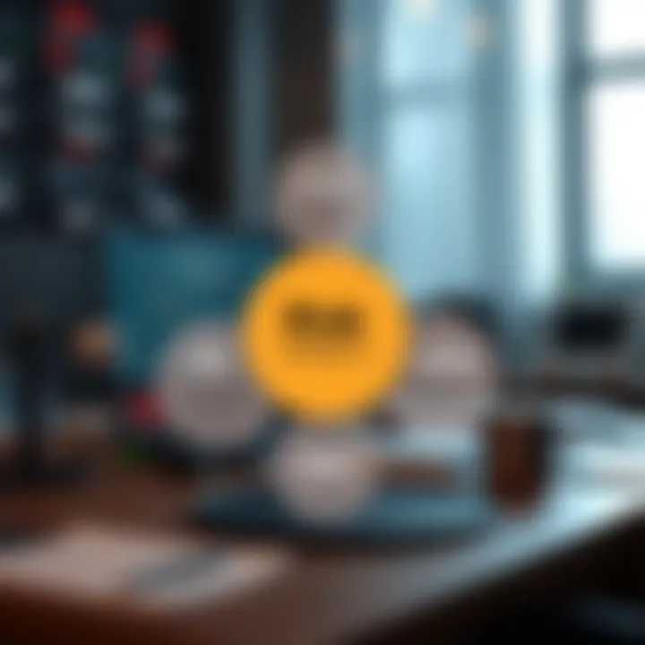 Diagram illustrating key components of risk management including identification, assessment, and mitigation strategies