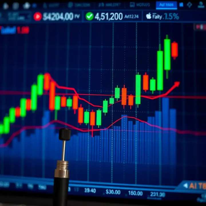 Bullish candlestick chart showing upward trend with clear pattern formations