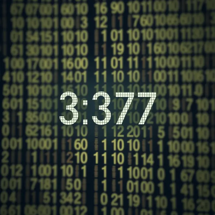 Illustration showing the conversion of a decimal fraction to its binary equivalent