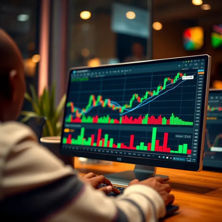 Customized TradingView chart settings tailored for the Kenyan financial market with binary options trade signals