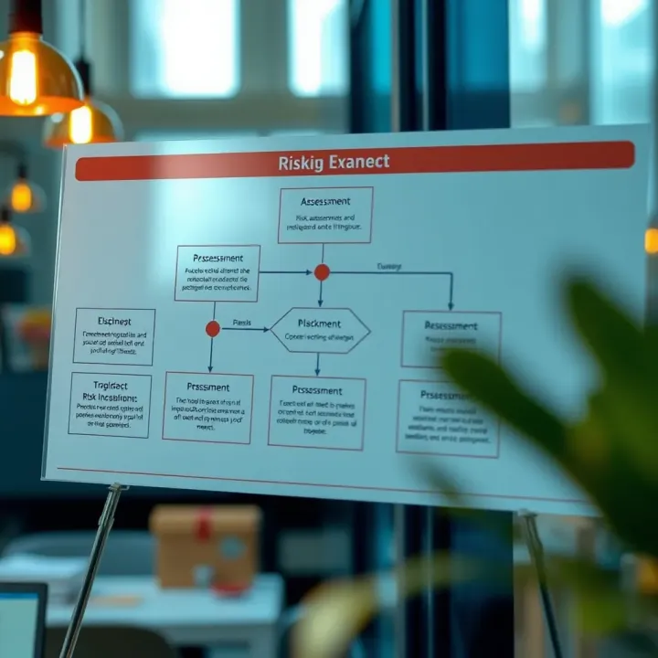 Flowchart showing risk assessment and mitigation techniques tailored for Kenyan small to large companies