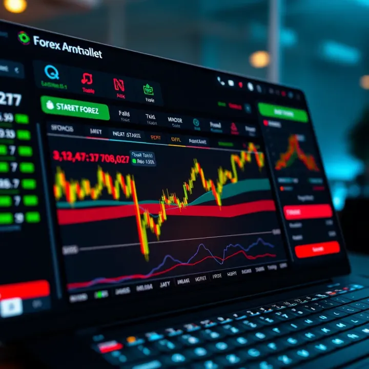Dashboard showing various trading tools and account management options after successful login