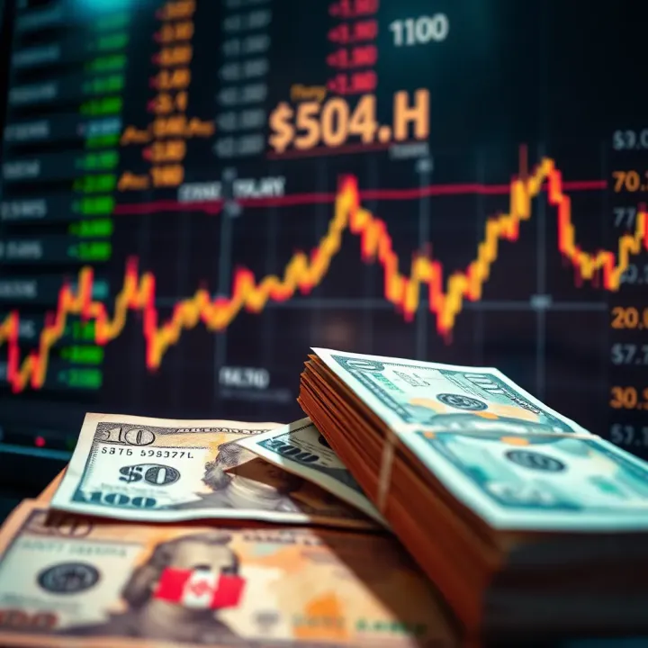 Chart showing currency exchange trends and Kenyan shilling against major currencies