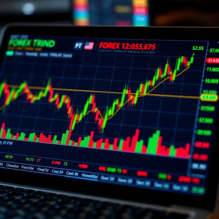 Chart displaying forex market trends and risk management strategies tailored to Kenyan traders