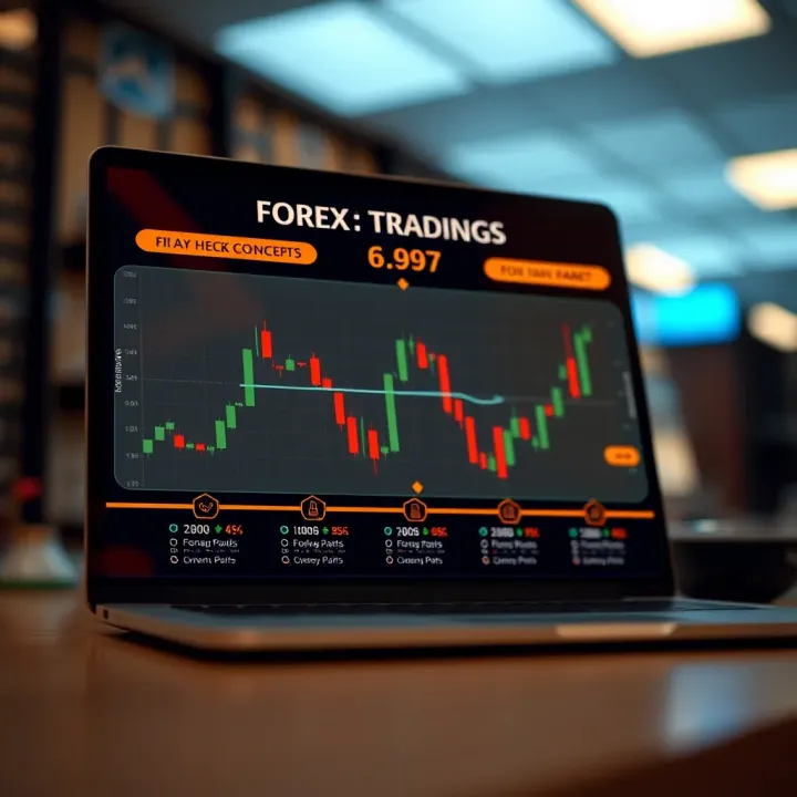 Diagram showing key forex trading concepts and currency pairs for Kenyan market