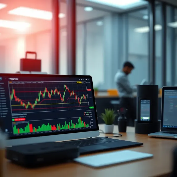 Dashboard displaying forex trading tools and market analysis charts