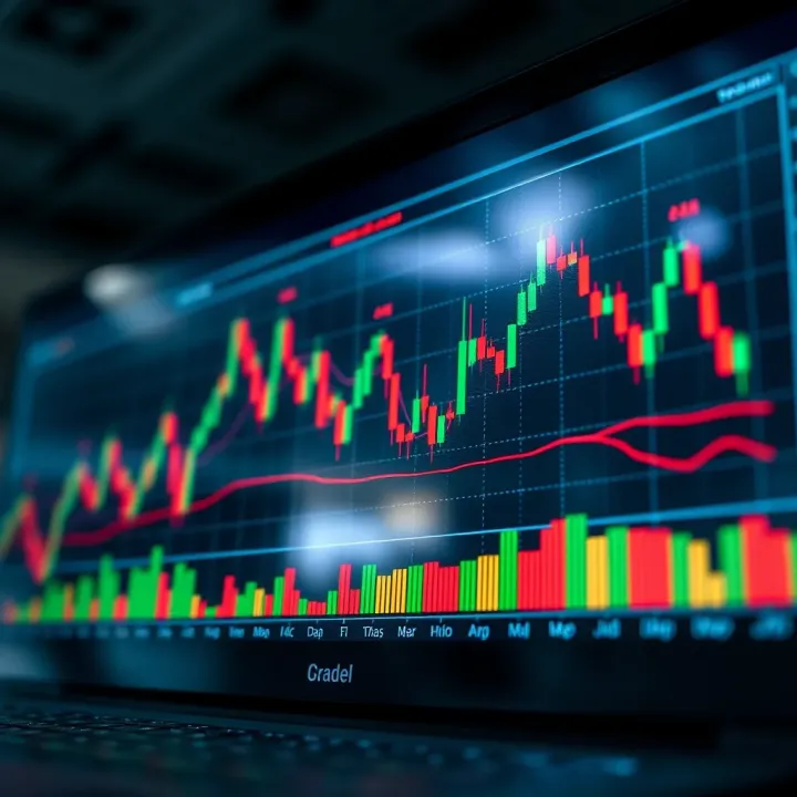 Illustration of various profitable chart patterns including head and shoulders, double top, and cup and handle on a financial chart
