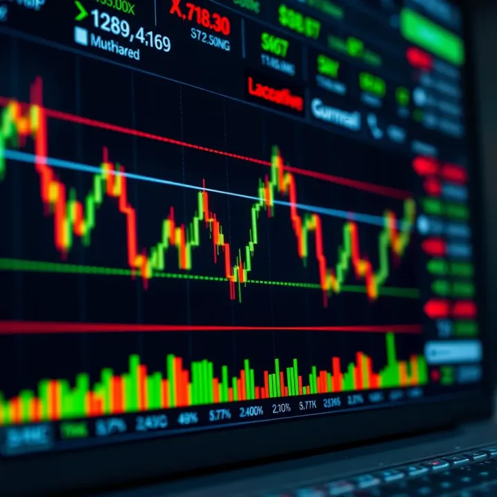 Graph showing forex market trends and currency exchange rates indicating strategic analysis