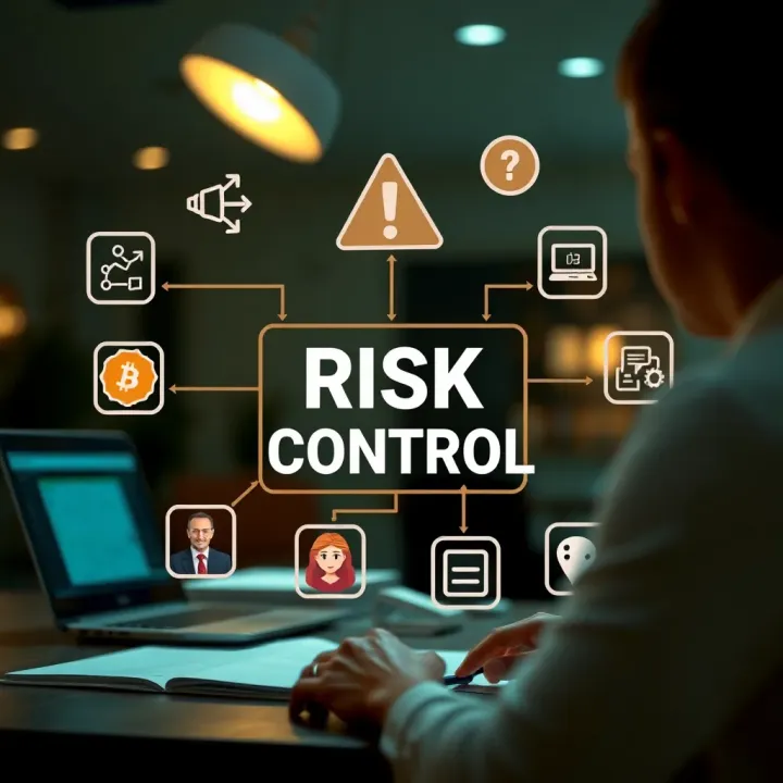 Visual representation of communication flow and tools used to manage project risks successfully