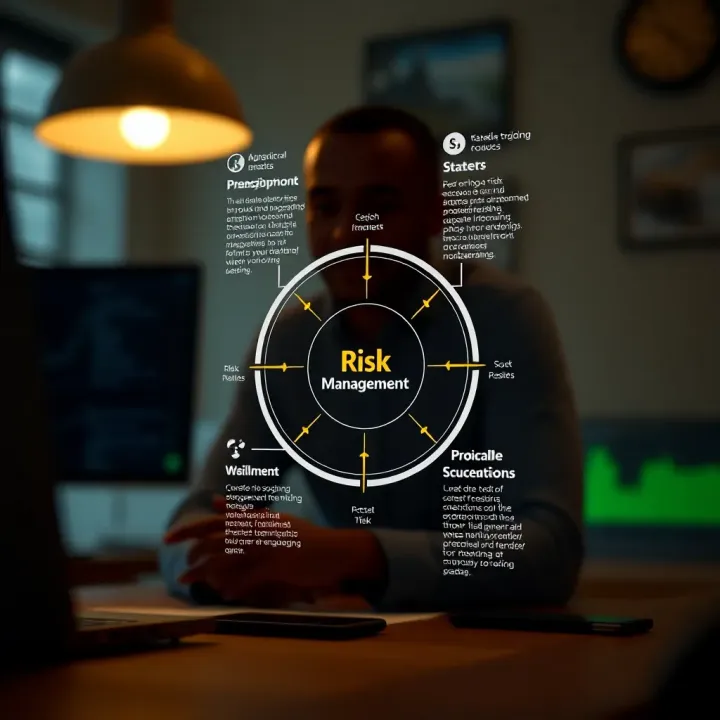 Diagram illustrating key risk management strategies for business resilience in Kenya