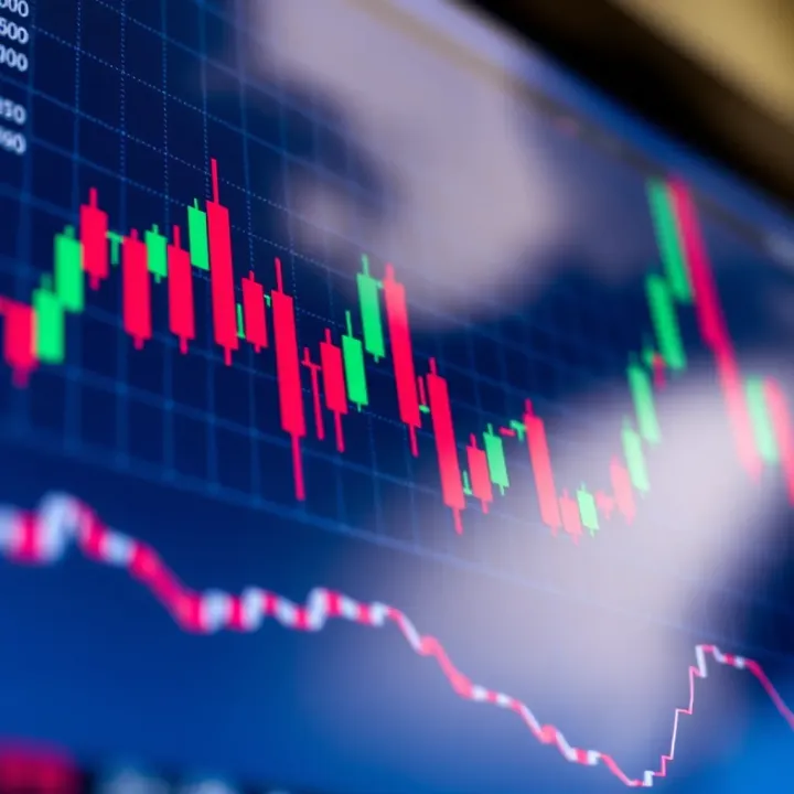 Chart showing bullish and bearish candlestick patterns for trading analysis