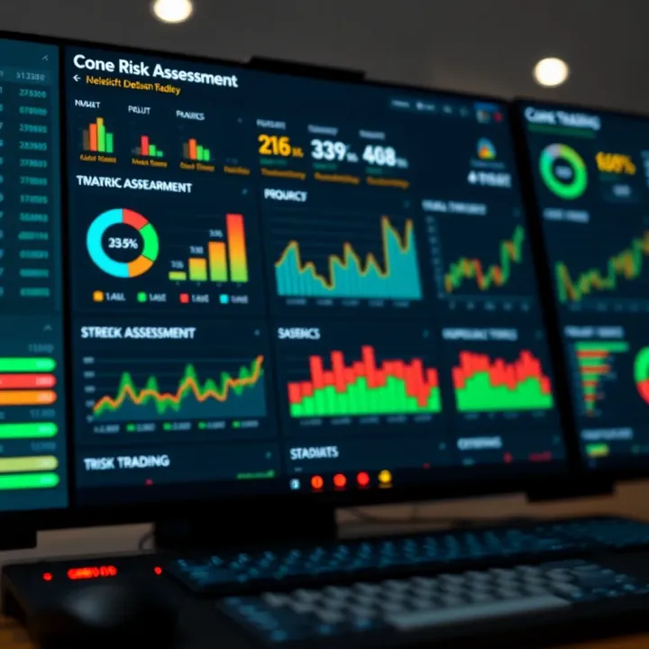 Dashboard showing risk assessment metrics and technology tools employed by Kenyan businesses
