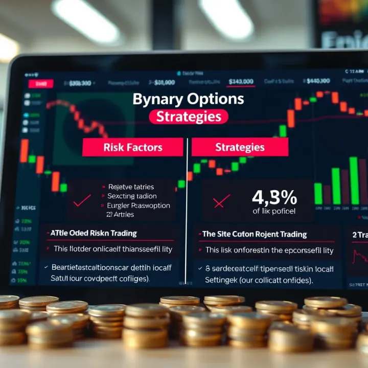Graphical representation of risk factors and trading strategies for binary options and forex markets