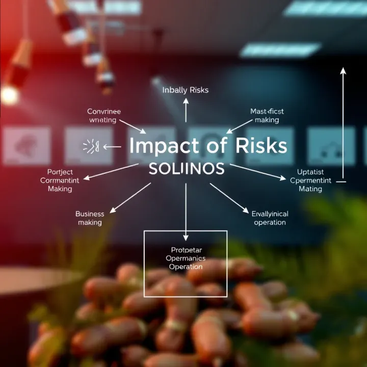 Diagram showing impact of various risks on decision-making and business operations in Kenya