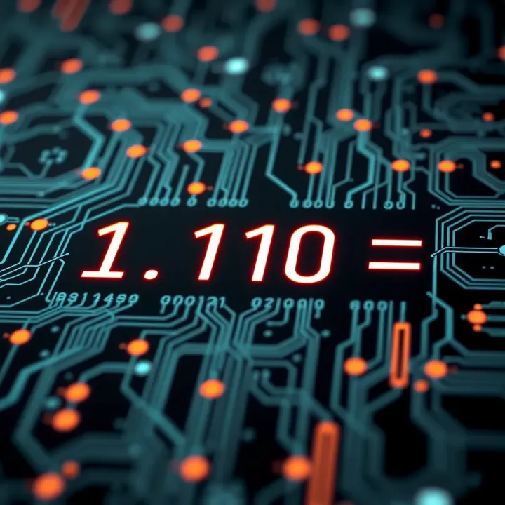 Example illustrating binary addition using digital circuit symbols